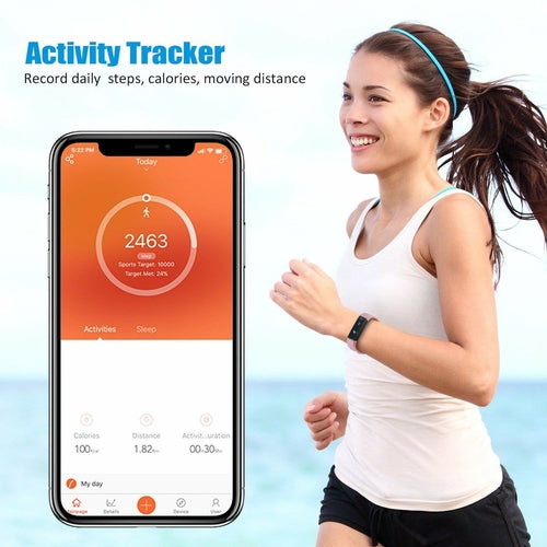 Slim Fitness Tracker Watch + Free Extra Band