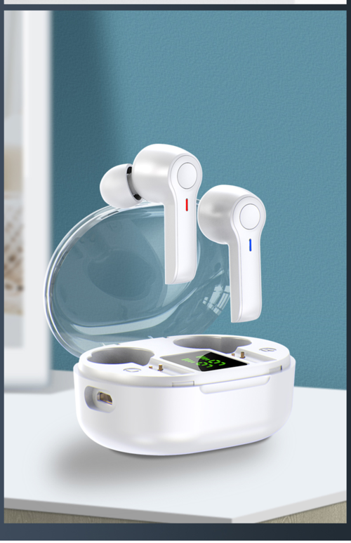 Wireless Earbuds with LED Battery Display